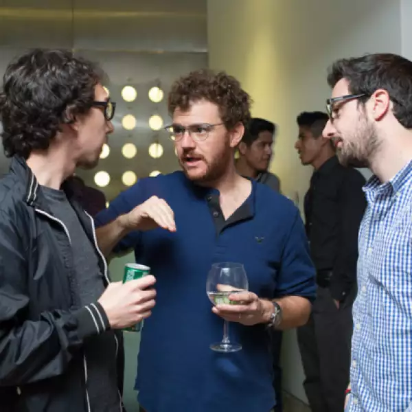 Arturo Caba, Roni Ades y Eitan Bielak