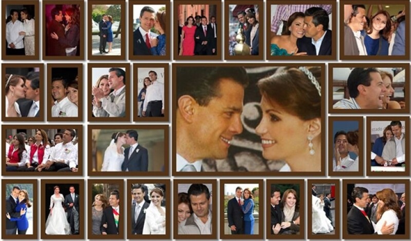 Este es el collage que Angélica Rivera compartió en Facebook.