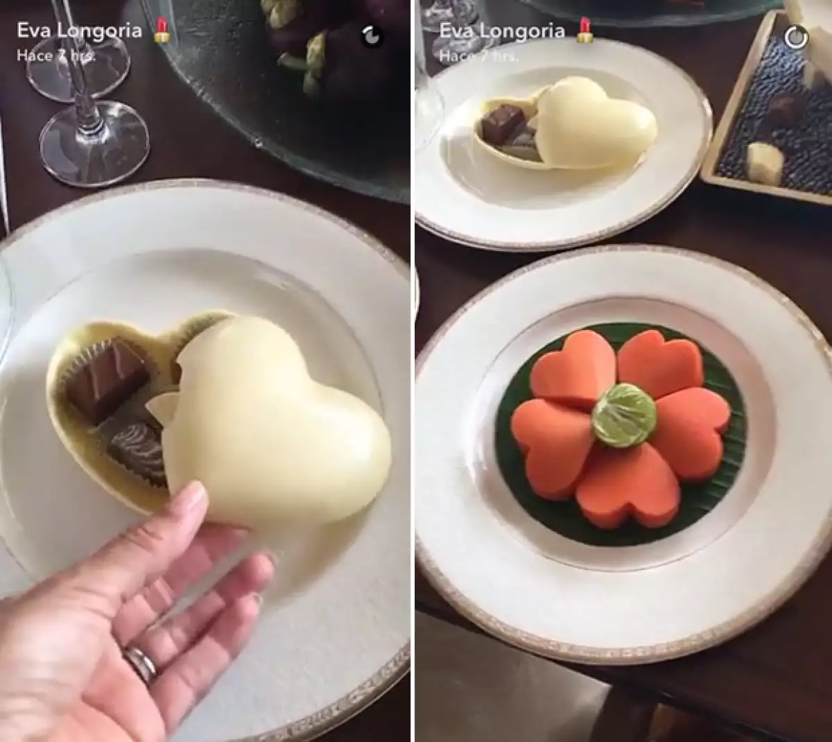 En Bangkok tuvieron un poco de romanticismo en forma de chocolate.