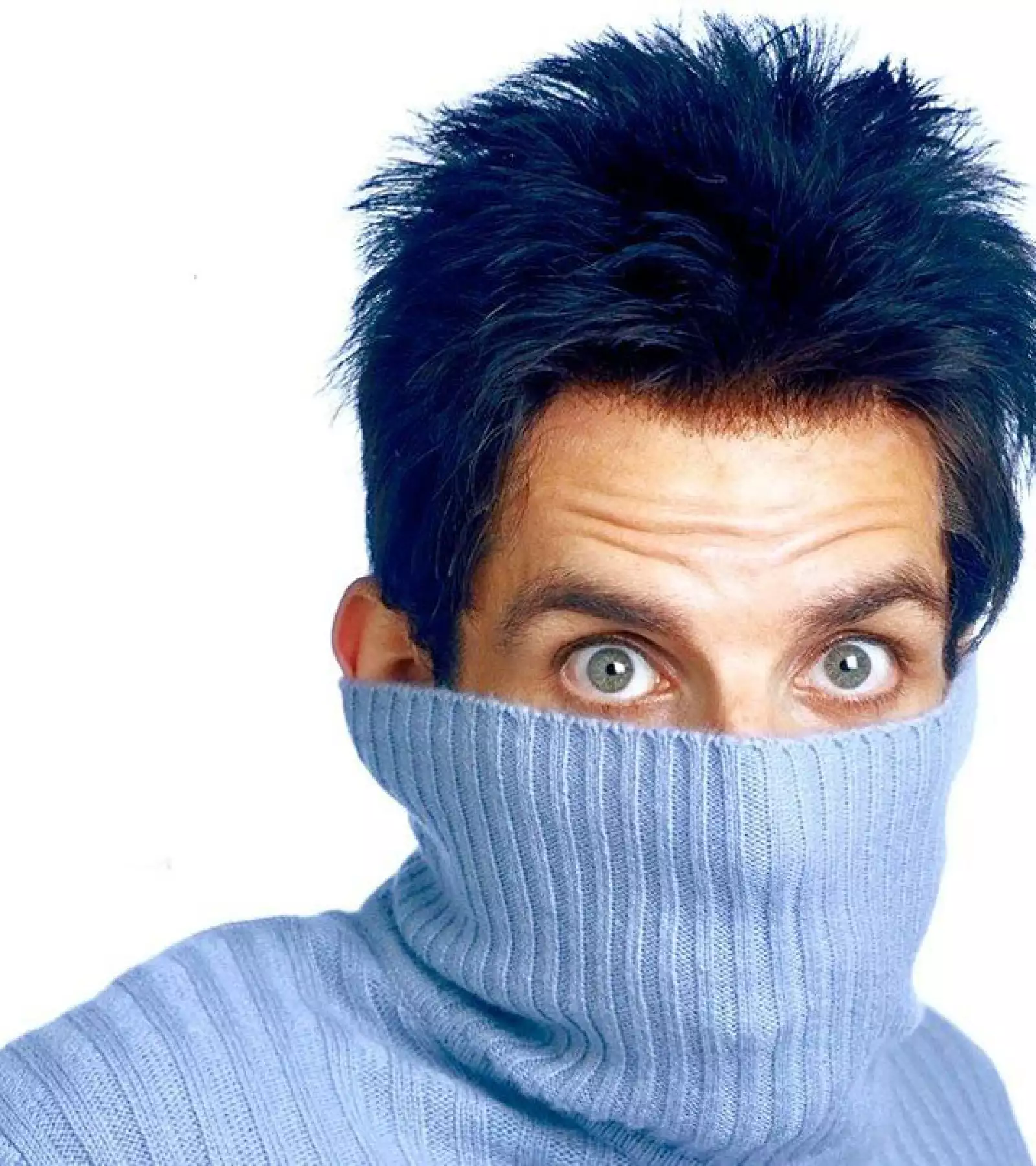 Ben Stiller también tuvo que maquillarse con base y delineador cuando dio vida al supermodelo `Zoolander´.