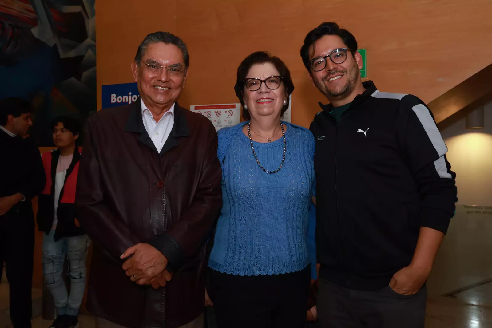 Jorge Montes , María Cristina de Montes y Alejandro Montes 