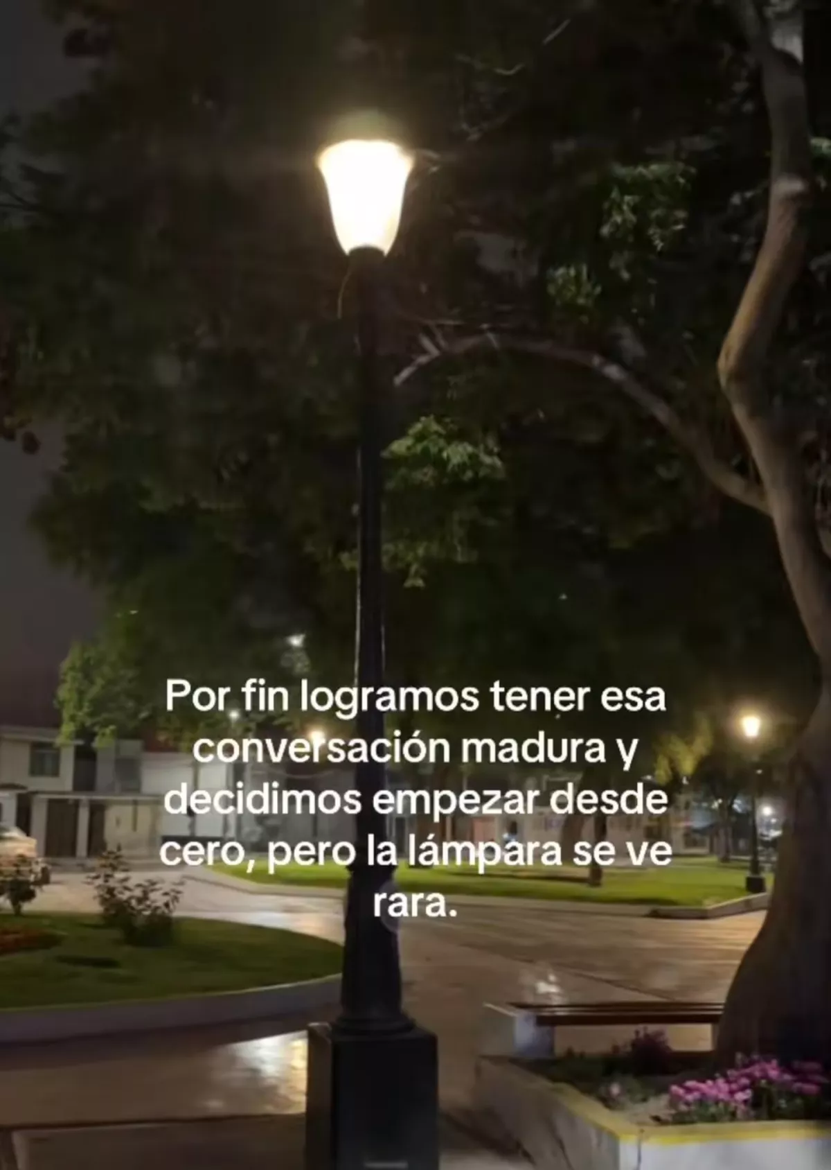 la lámpara está rota
