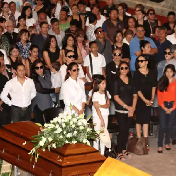 Durante la misa en la Catedral de Cuernavaca.