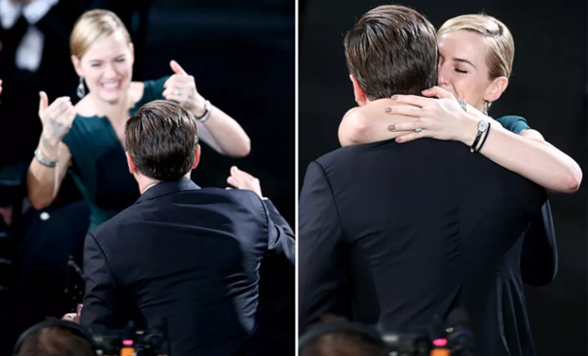 Sin duda Kate fue la más emocionada con el reconocimiento que le dieron al actor.