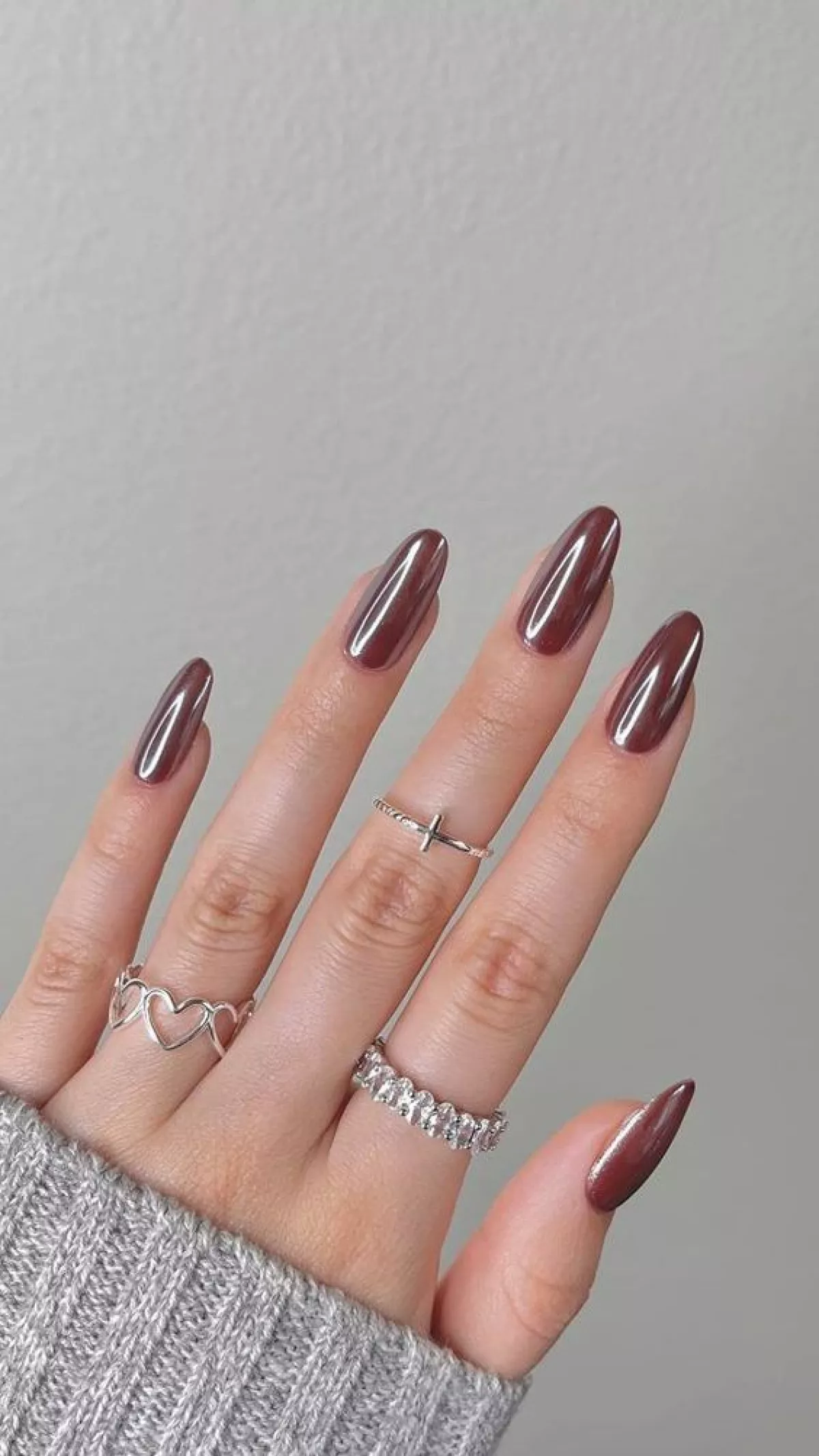 Glazed nails.