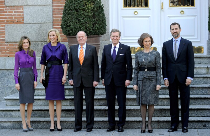 Spanish Royals Meet President of Germany Christian Wulff