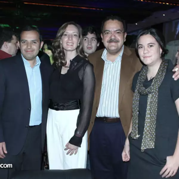 Ernesto Cordero,Cristina Keller,Luis Alcántara y Marcela Alcántara