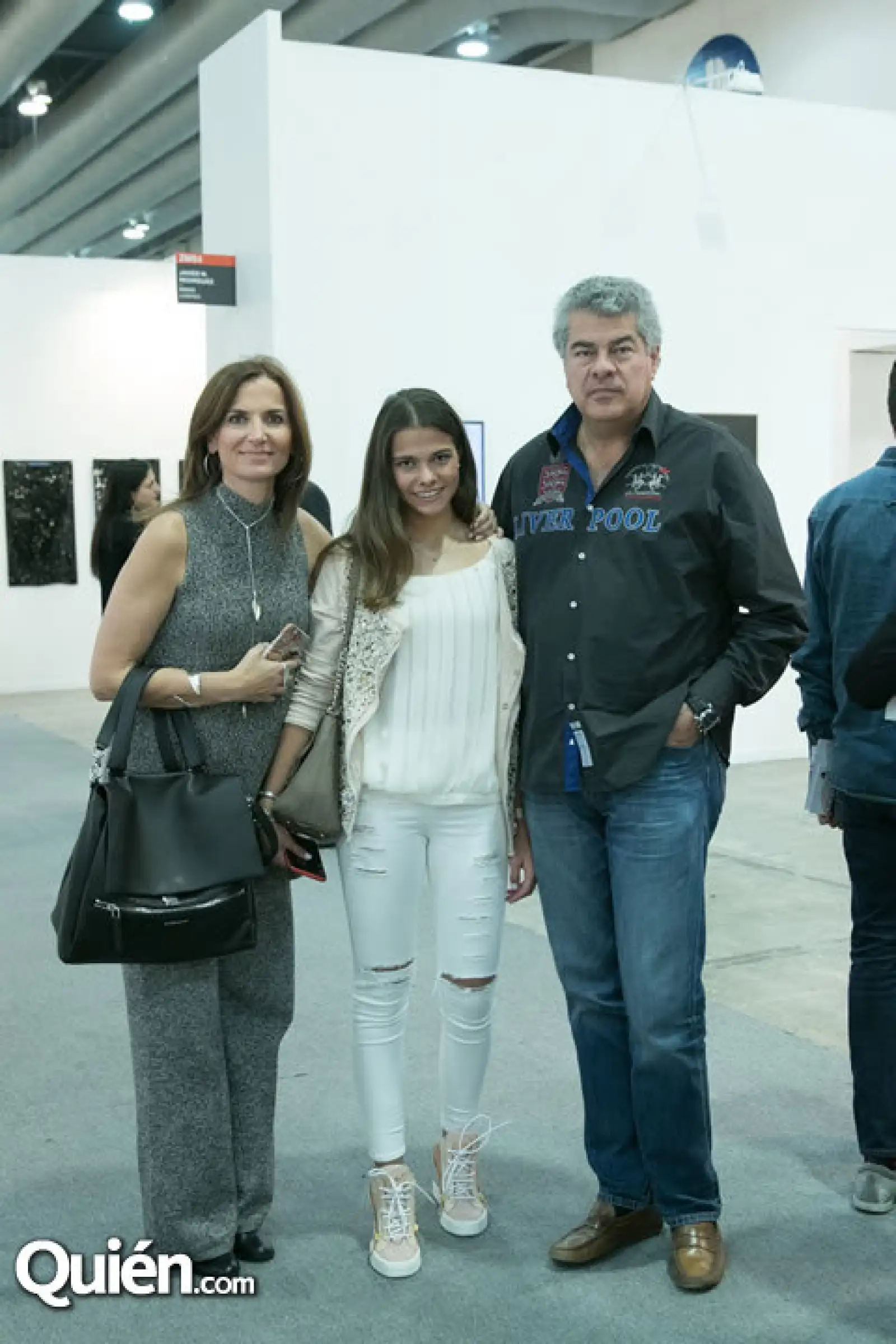 Carmen de Amodio, Luciana Amodio y Mauricio Amodio