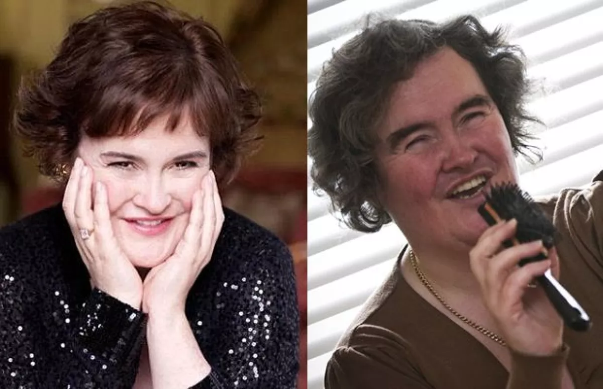 Cejas pobladas y pelo despeinado eran el sello de Susan, y fueron completamente transformados.