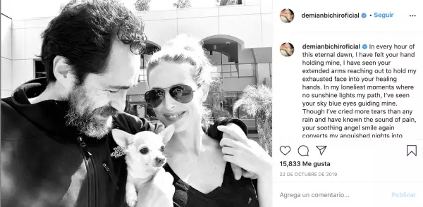 Demián Bichir y Stefanie Sherk