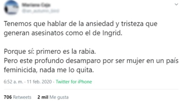feminicidio Ingrid