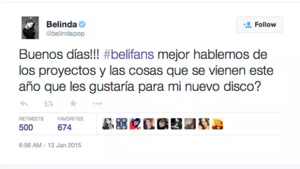 La cantante no ha hablado al respecto y parece evitarlo.