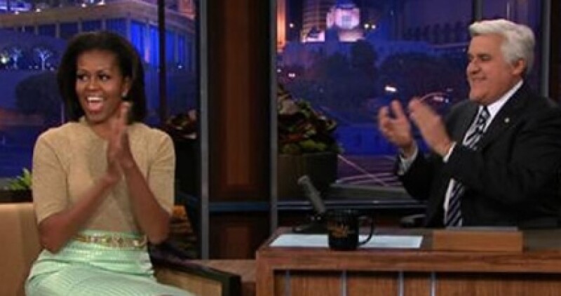 La primera dama acudió al programa de Jay Leno.