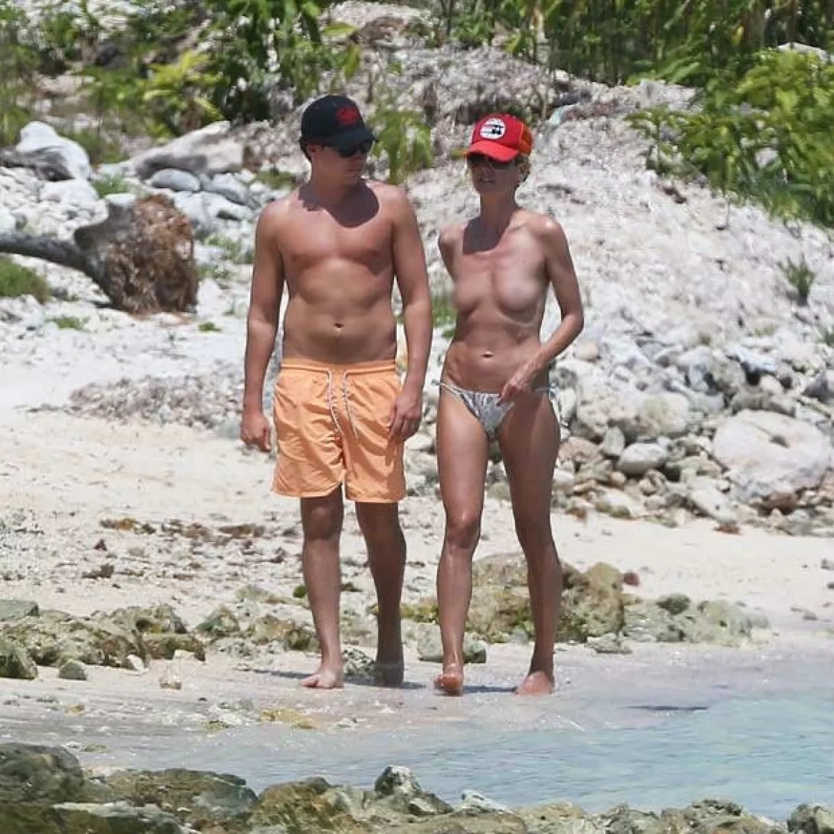 Heidi y su novio Vito en sus vacaciones recientes en Tulum.