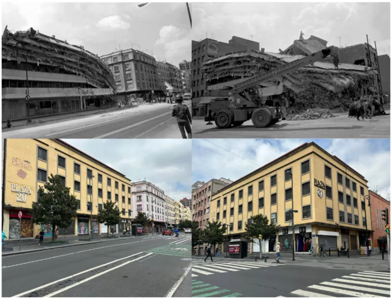 40 años del sismo 19 de septiembre 1985: fotos del antes y después de los edificios derrumbados en el terremoto