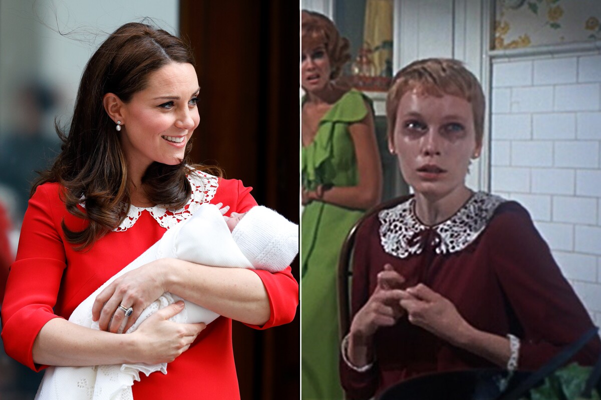 Sin querer, Kate Middleton vistió idéntica a Mia Farrow en 'El bebé de