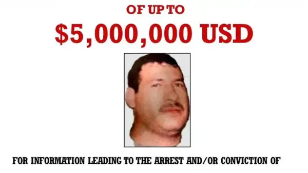 En la imagen, la ficha de recompensa que ofrecía Estados Unidos por información que permitiera el arresto de Jesús González Peñuelas, alias “Chuy Peñuelas”.