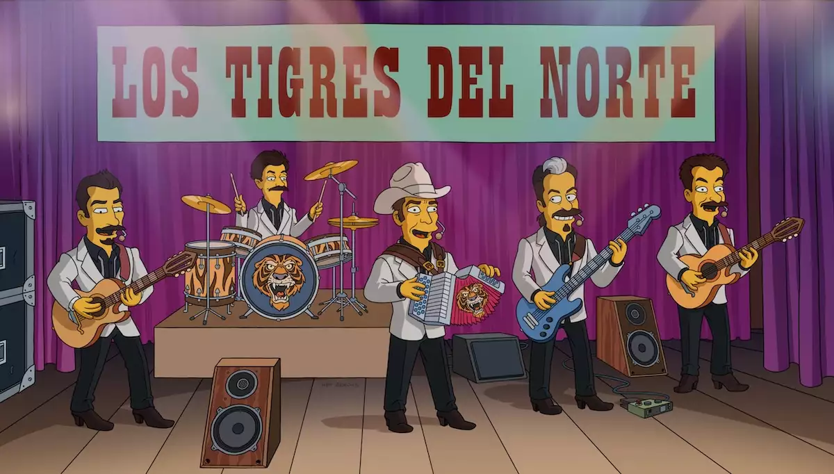 Los Tigres del Norte en Los Simpson