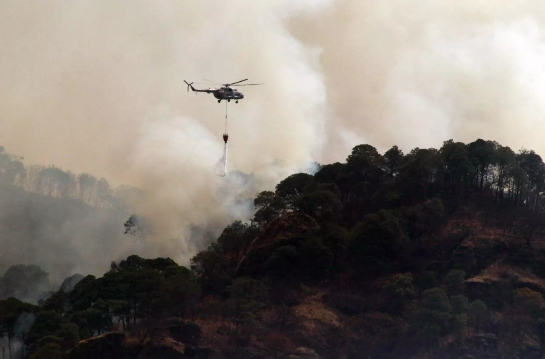 Incendio en Tepoztlán