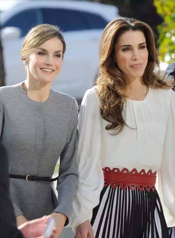 Las reinas lucieron maquillajes muy naturales en su encuentro de esta mañana.