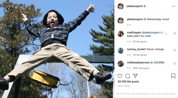 Millie Bobby Brown deja al descubierto un romance con el hijo de Bon Jovi Jake Bongiovi