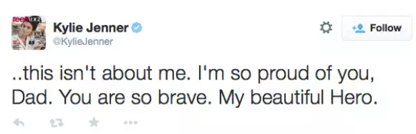 Ella también asegura estar orgullosa de Bruce.