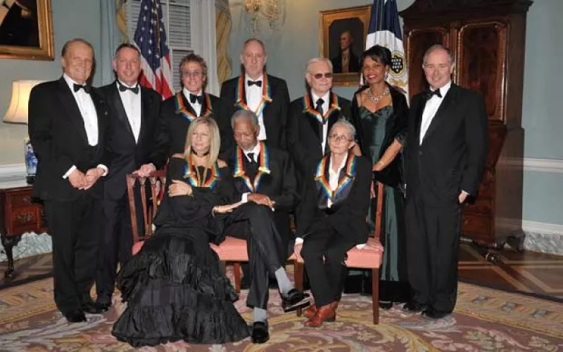 La cantante fue homenajeada en el Centro Kennedy y dijo que hubiera sido "encantador" poder recibir el premio cuando Barack Obama estuviera ya en la presidencia.