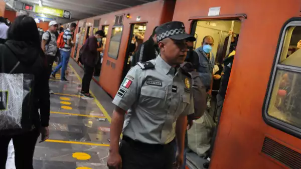 La Guardia Nacional en el Metro de CDMX. 