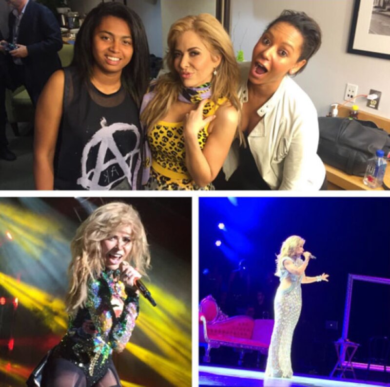La ex Spice Girla también acompañó a Gloria.