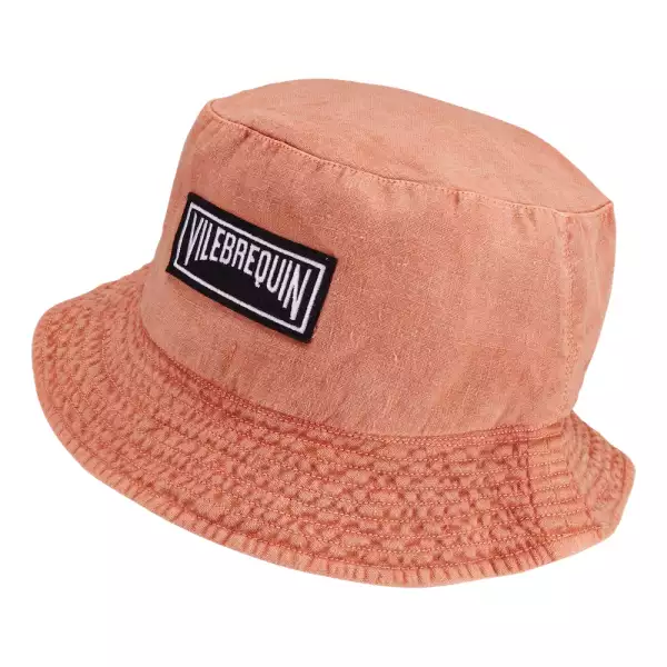 Sombrero pescador de hombre color melón de Vilebrequin. 