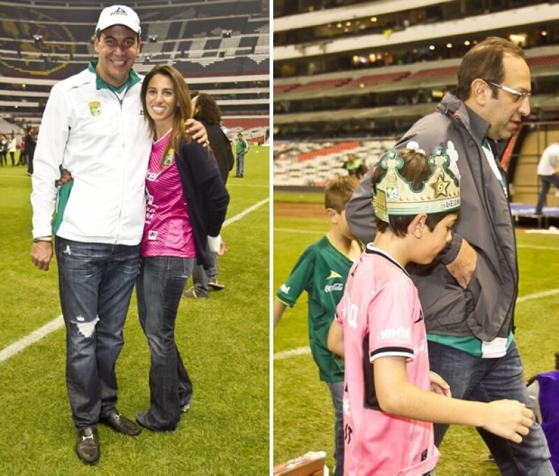 Arturo Elias Ayub y su esposa Johanna Slim; así como Marco Antonio Slim, asistieron al estadio.