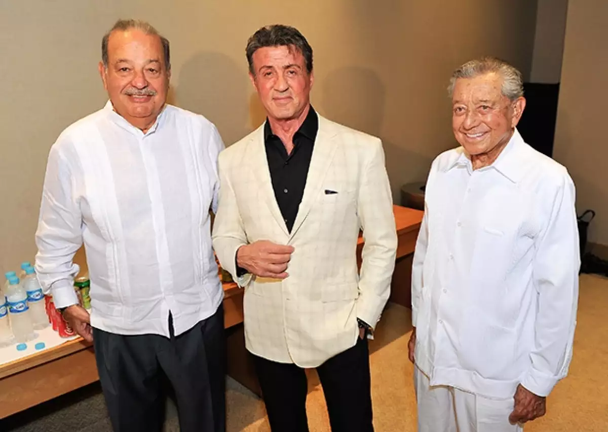 Carlos Slim Helú y Miguel Alemán Velasco tuvieron la oportunidad de convivir de cerca con el actor.