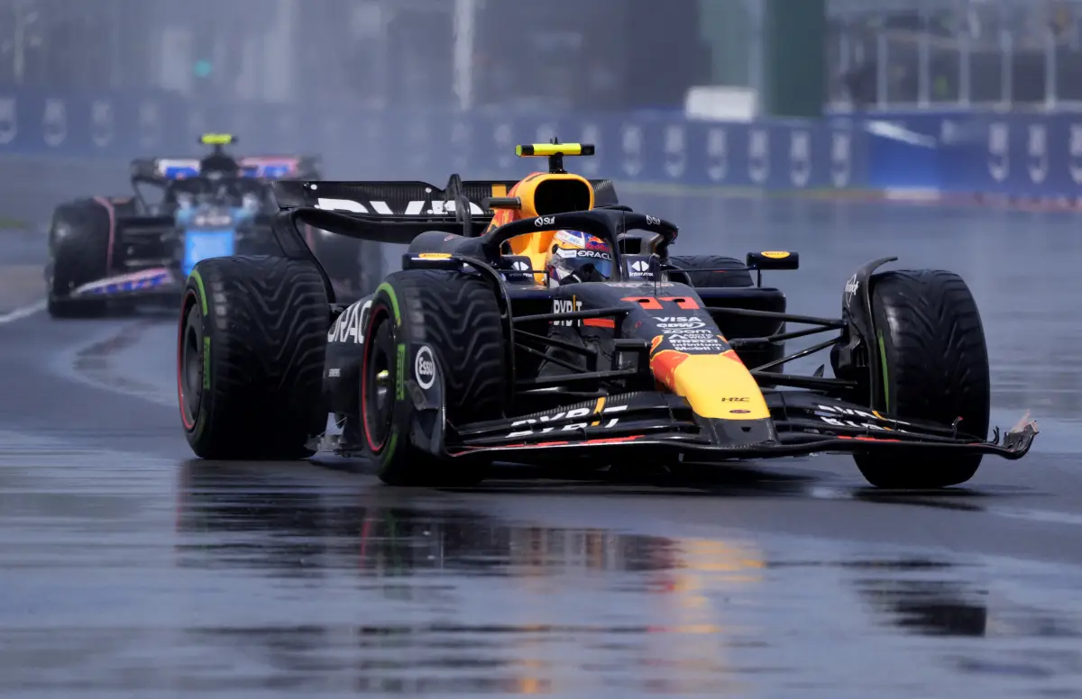 Fórmula uno F1 - Gran Premio de Canadá - Circuito Gilles Villeneuve, Montreal, Canadá - 9 de junio de 2024 Sergio Pérez de Red Bull en acción durante la carrera