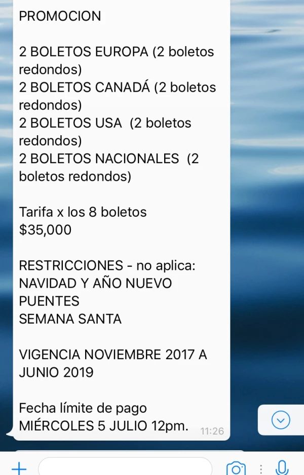 Aeroméxico alerta por fraude de boletos por Whatsapp