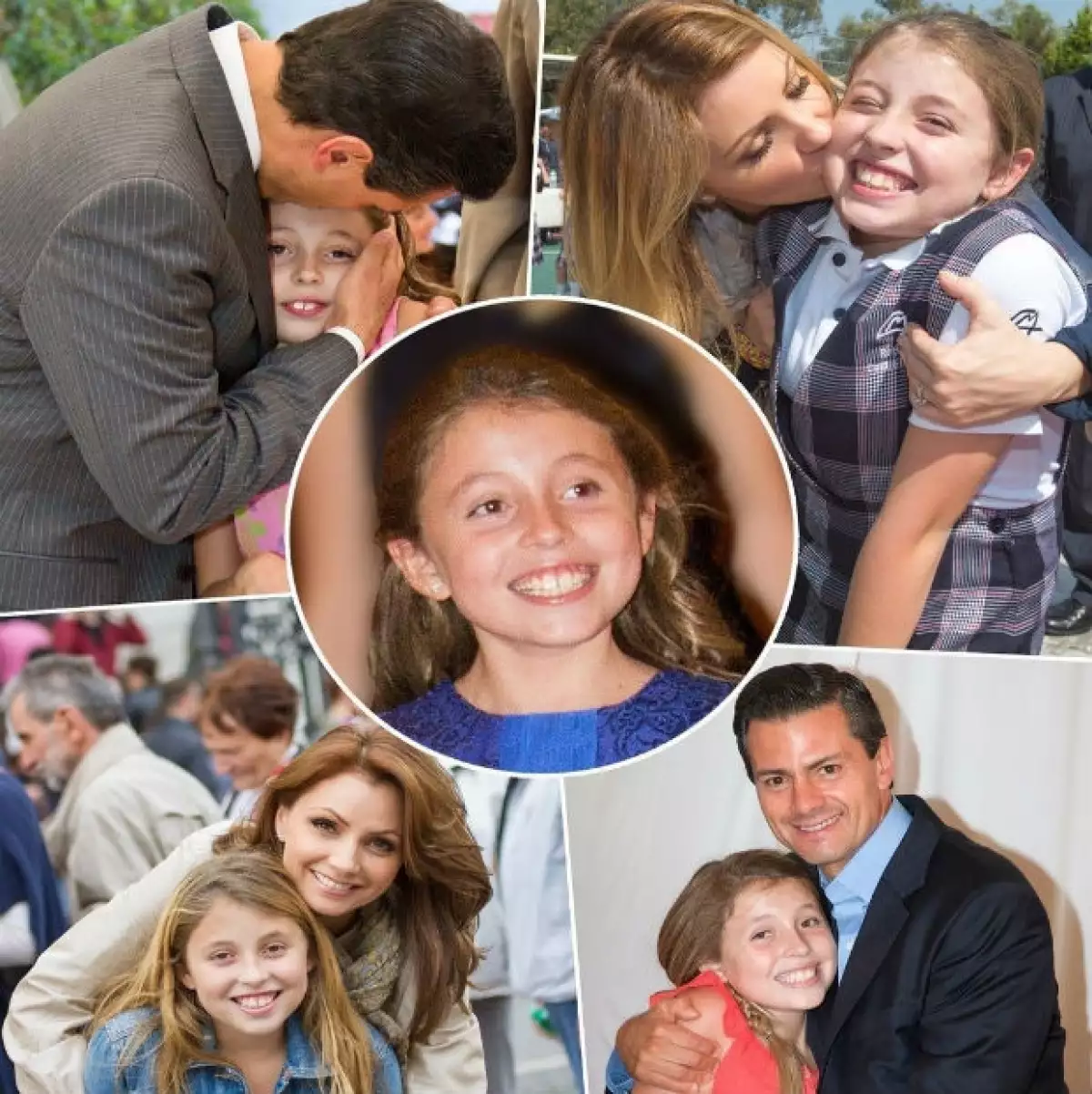 Angélica Rivera compartió fotos de Regina junto a ella y su esposo, el presidente Peña Nieto.