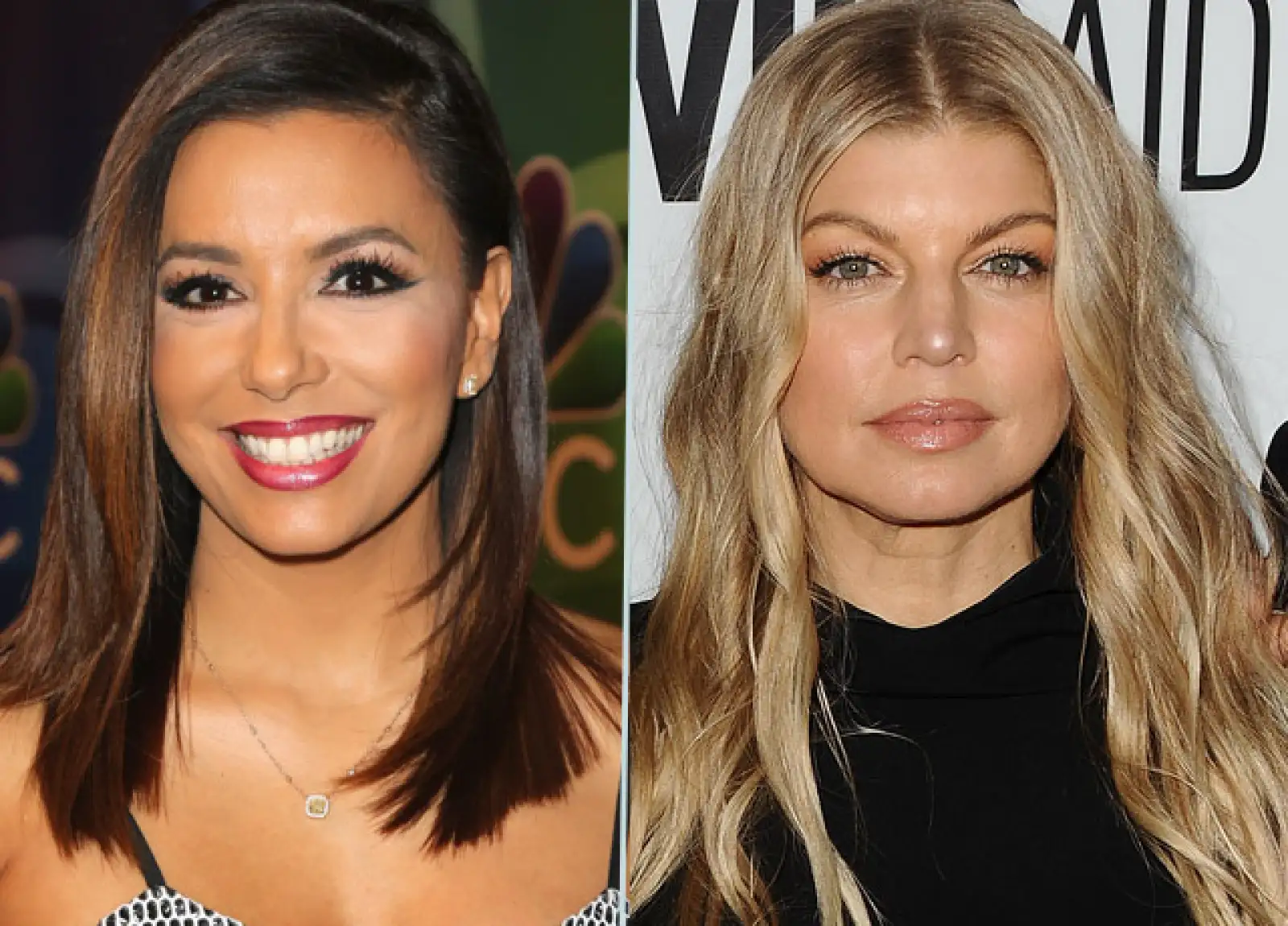 La actriz Eva Longoria y la cantante Fergie tienen 40 años.