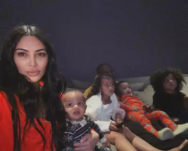 Kim Kardashian y sus hijos