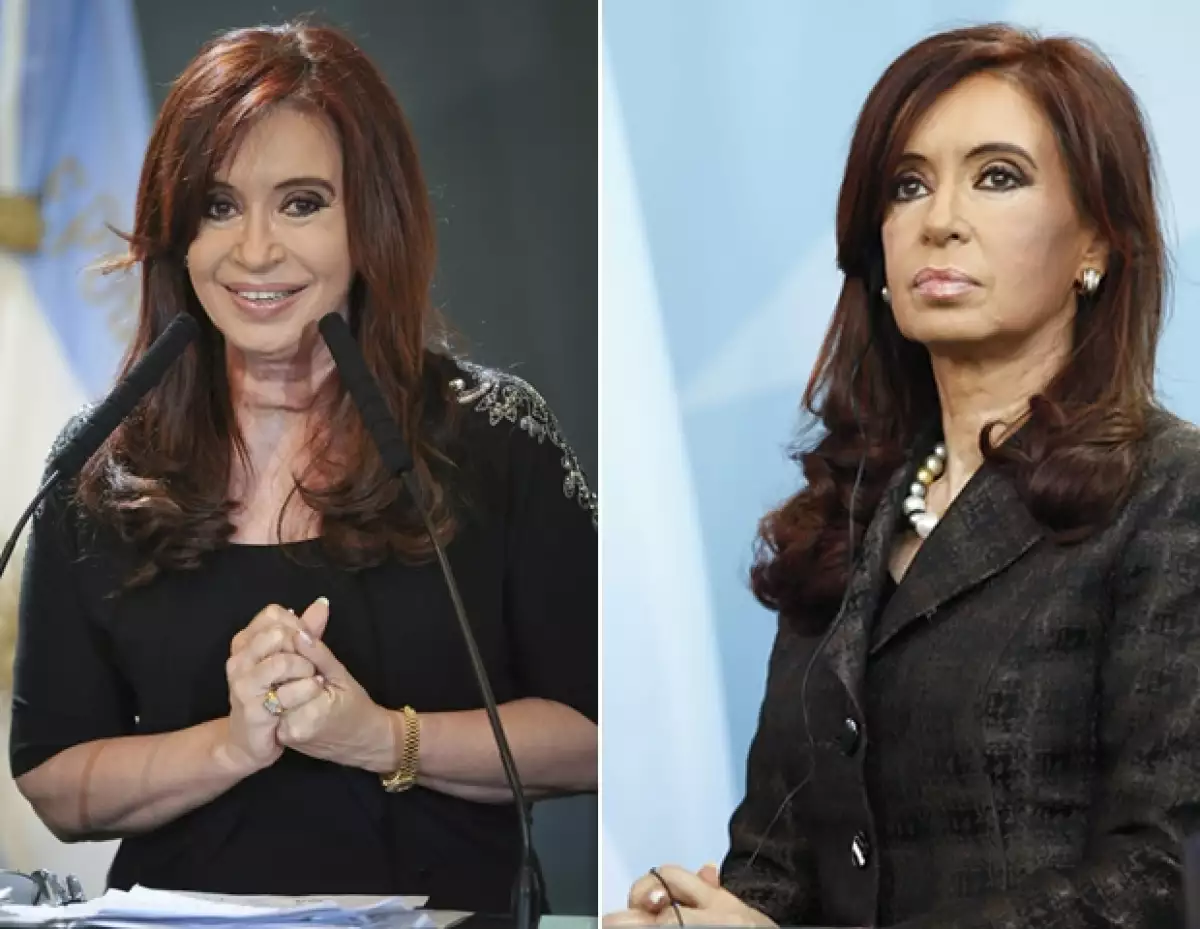 El color negro es el mejor aliado de Cristina.