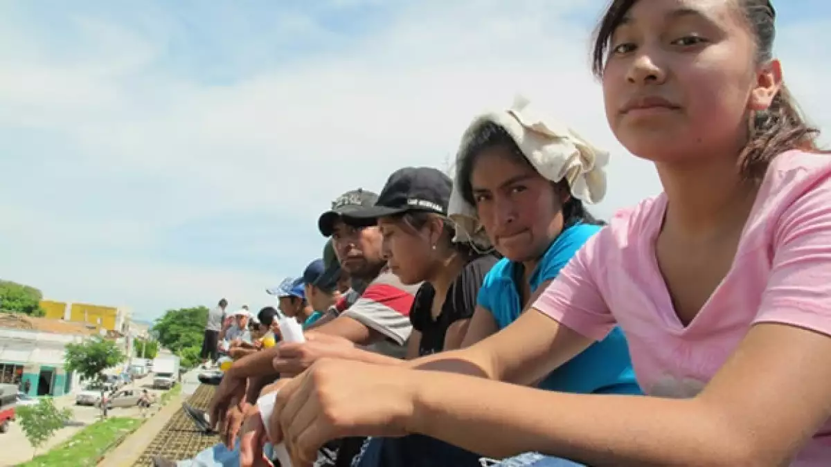 migrantes se incorporan a la caravana hacia la paz