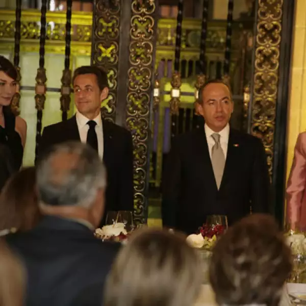 Cena Sarkozy en Palacio Nacional