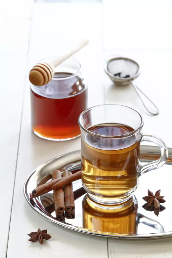 Traditional herbal tea in the morning