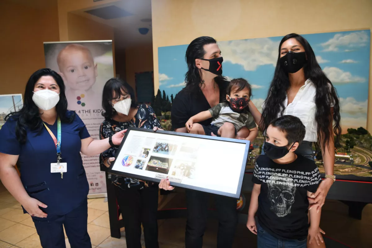 Criss Angel Donates Large-Scale Model Train Set To Cure 4 The Kids Foundation