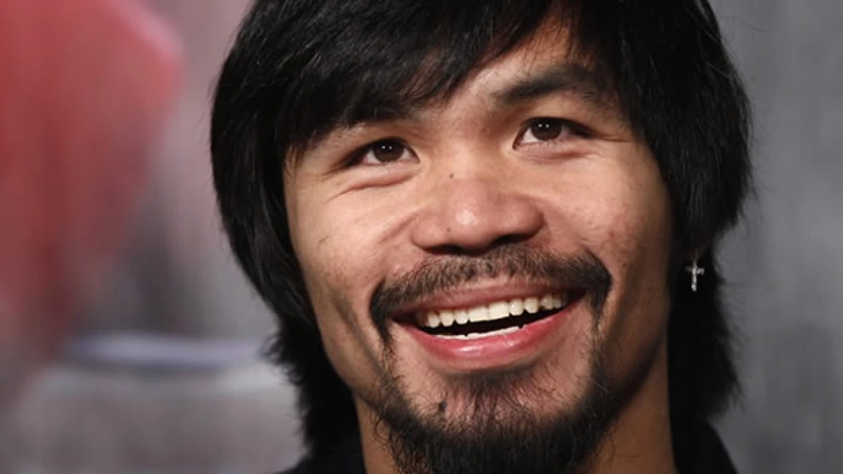 El boxeador filipino Manny Pacquiao