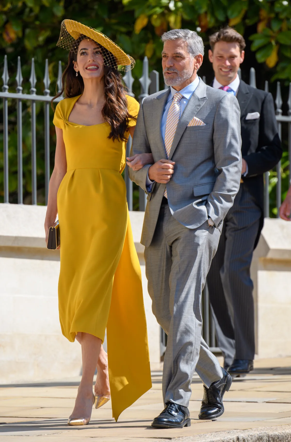 Amal y George Clooney fueron invitados a la boda real de Meghan y Harry