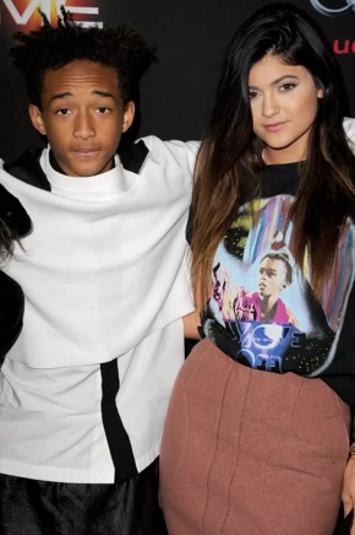 Jaden y Kylie en octubre pasado en la premiere de "Ender's Game".