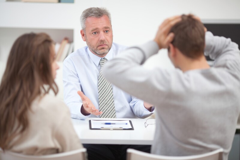Negociador empresarial en una crisis