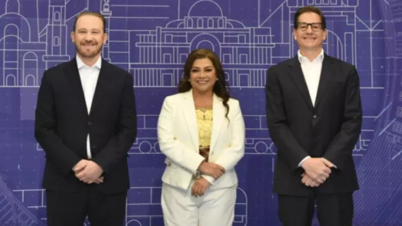 Los tres aspirantes cdmx en primer debate