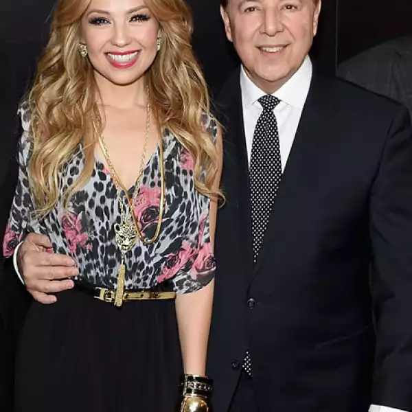 Thalía contó con el apoyo incondicional de su esposo Tommy Mottola en sun incursión en la moda.