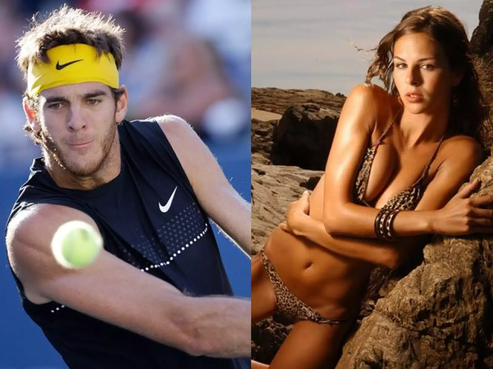 Yanina Screpante y Juan Martín del Potro. Aunque ninguno de los dos lo ha confirmado, según una amiga de la modelo de 25 años sí tiene una relación amorosa con el tenista argentino, el más reciente campeón del US Open.
