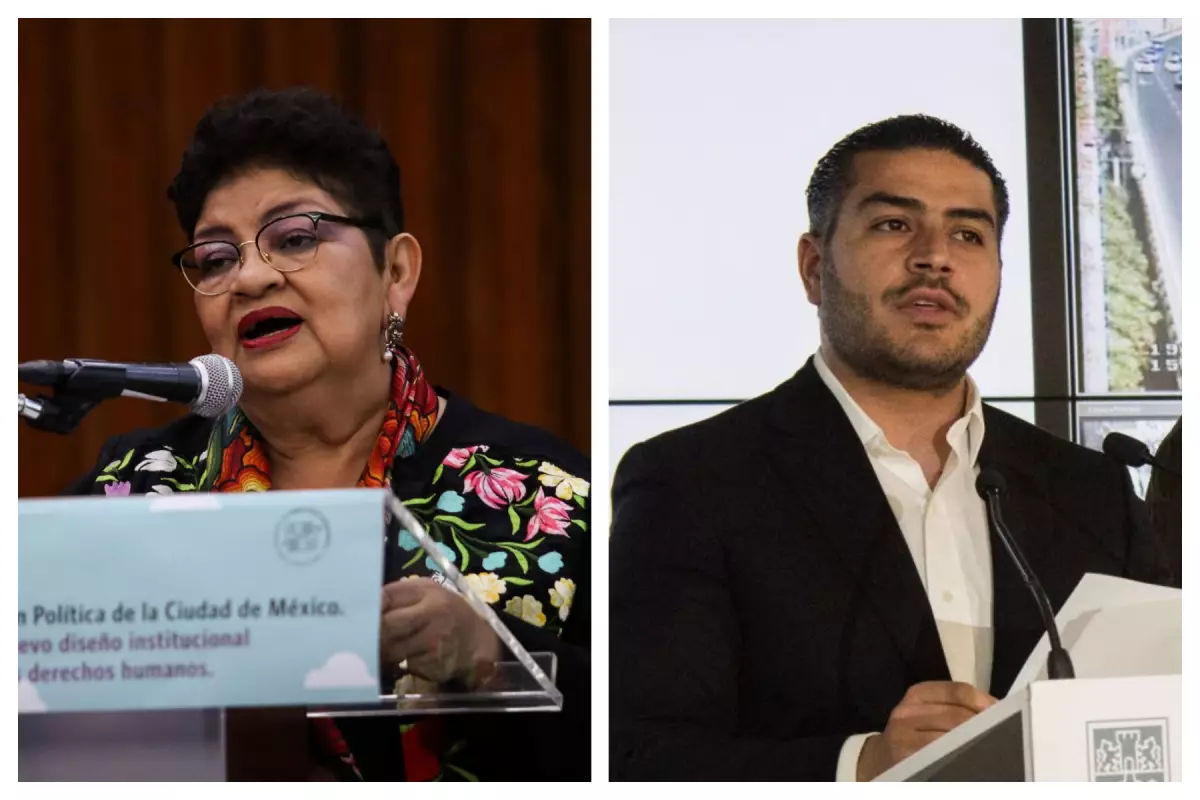 Ernestina Godoy y Omar García Harfuch
